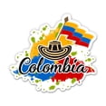 thumbnail image 1 of Colombia Country - 5" Vinyl Sticker - For Car Laptop I-Pad - Waterproof Decal, 1 of 1