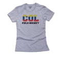 thumbnail image 1 of Colombia Field Hockey - Olympic Games - Rio - Flag Women's Cotton Grey T-Shirt, 1 of 2