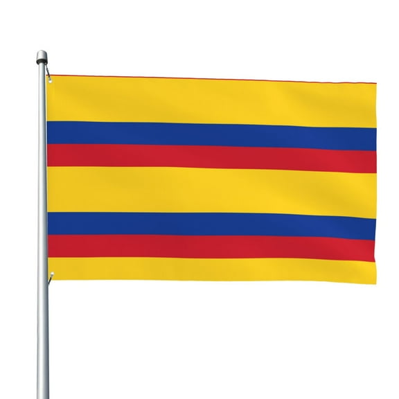 Colombia Flag 4x6 Feet Flag Polyester Double Stitched With Grommets For Outdoor Indoor Decor