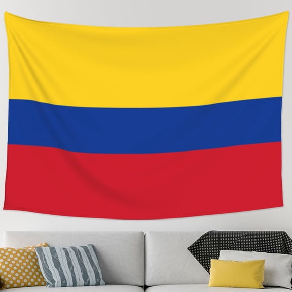 Colombia Flag Tapestry Bedroom Living Room Tapestry Room Decorative Aesthetic Tapestries (90 In * 60 In)