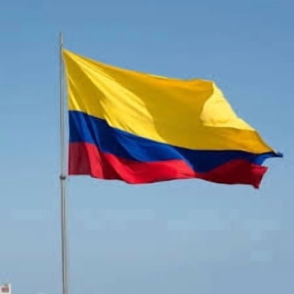 Colombia Flag Vibrant 3x5 Ft Colombian National Banner, Polyester, Indoor/Outdoor Use, Brass Grommets, Fade-Resistant Perfect for Celebrations, Sports Events & Home Decor
