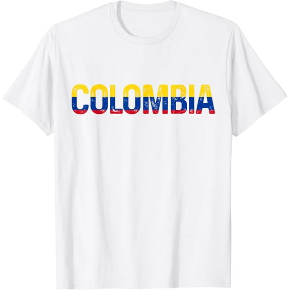 Colombia Flag Vintage Pride T-Shirt