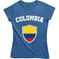 thumbnail image 1 of Colombia Flag World Cup Soccer Colombian National Flag Pride Women's T-Shirt, 1 of 4