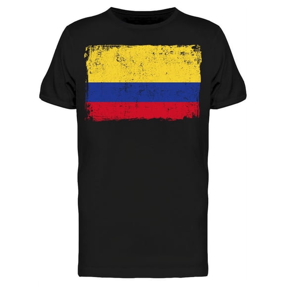 Colombia  Grunge Flag Art T-Shirt Men -Image by Shutterstock, Male Small