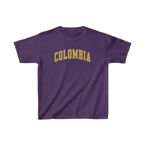 Colombia Kids Shirt Gifts Youth Tee Tshirt