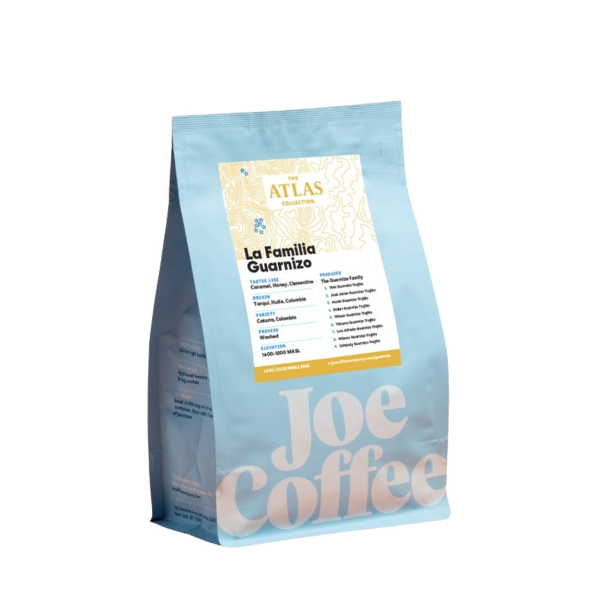 Colombia La Familia Guarnizo - Roasted by Joe Coffee Company - Whole Bean Coffee - 2lb Bag