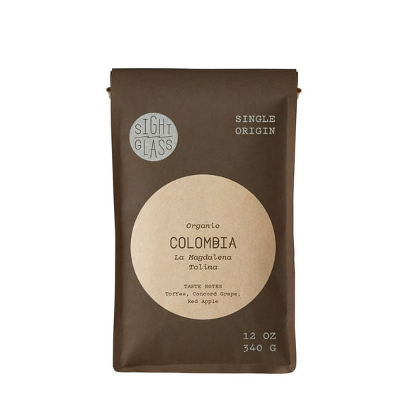 Colombia, La Magdalena, Tolima - Certified Organic - Roasted by Sightglass Coffee - Whole Bean Coffee - 12 Ounce Bag