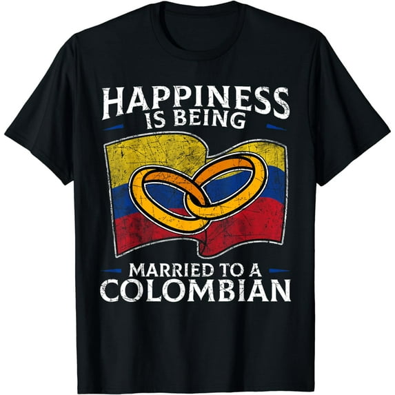 Colombia Marriage Colombian Heritage Married Flag Culture T-Shirt
