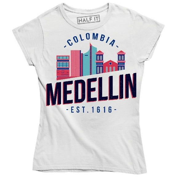 Colombia Medellin Est. 1616 City Buildings Women's T-Shirt