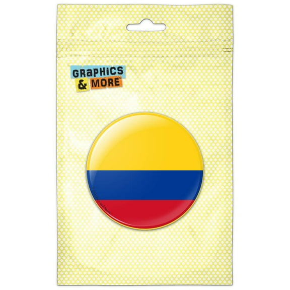 Colombia National Country Flag Pinback Button Pin Badge