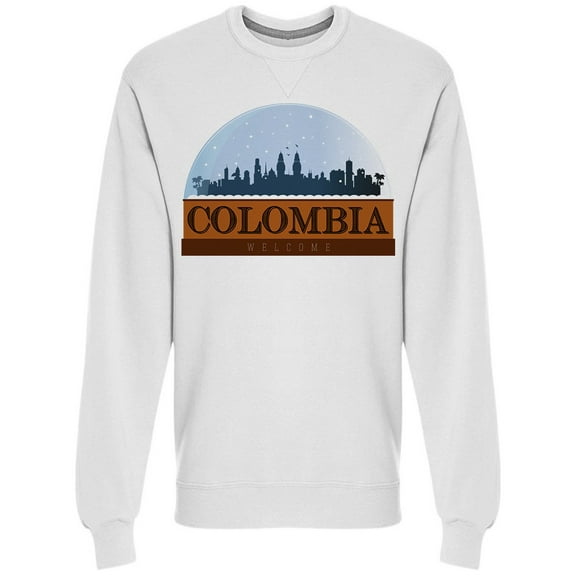 Colombia Skyline Sweatshirt Men -Image by Shutterstock, Male Small