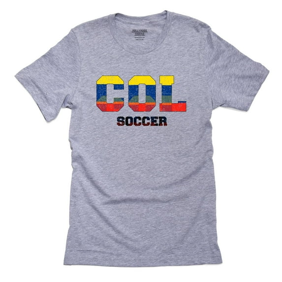 Colombia Soccer - Olympic Games - Rio - Flag Men's Grey T-Shirt