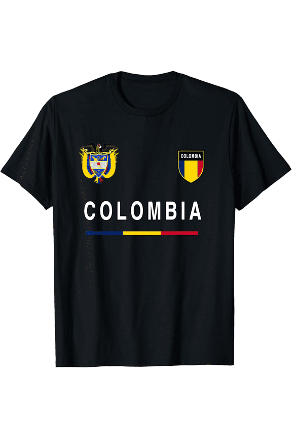 Colombia Sport/Soccer Jersey Tee Flag Football T-Shirt100% pure cotton