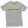 thumbnail image 1 of Colombia T-Shirt De Colombia Mens Womens Tee Shirt Colombian Flag Coat Of Arms Tee (4X-Large Grey), 1 of 6