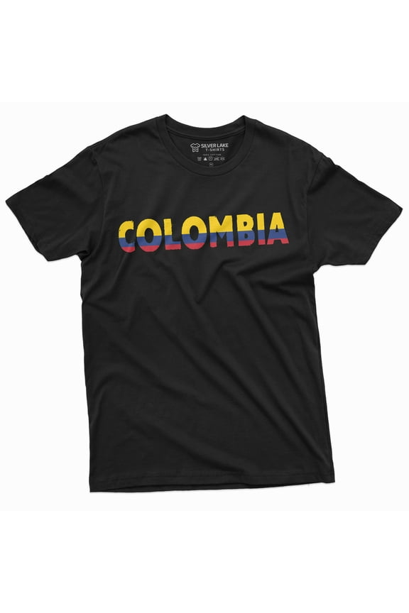 Colombia T-Shirt De Colombia Mens Womens Tee Shirt Colombian Flag Coat Of Arms Tee