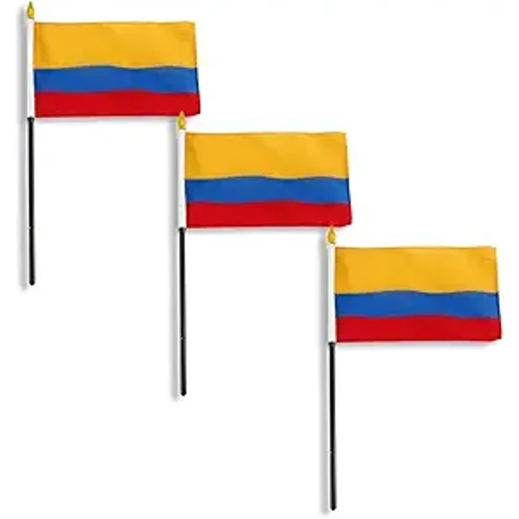 Colombia flag 4 x 6 inch - 3 PK