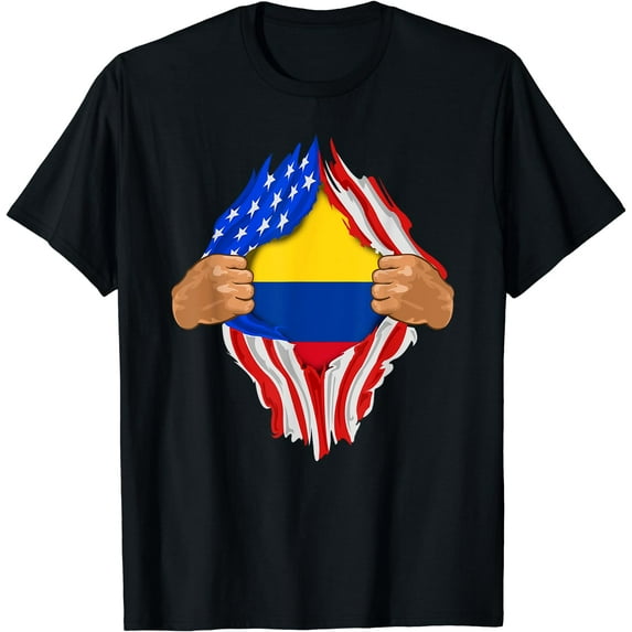 Colombian Blood Inside Me T-Shirt | Colombia Flag Gift