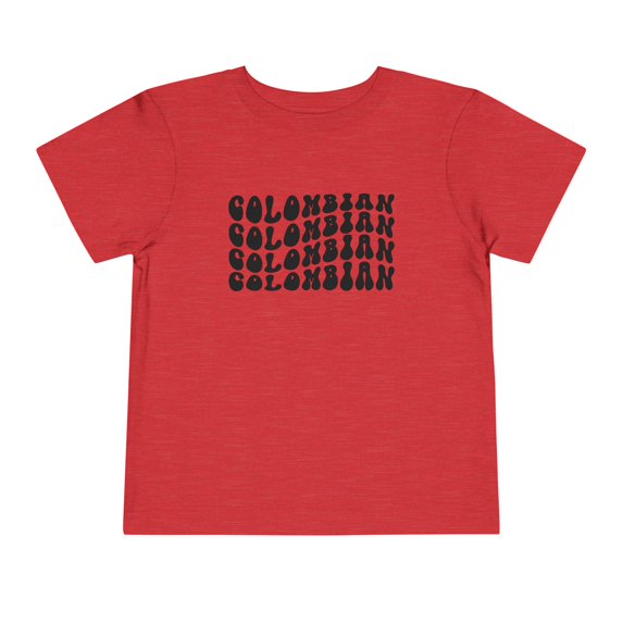 Colombian Colombia Pride Toddler Shirt Gifts Boy Girl Size 2T-5T
