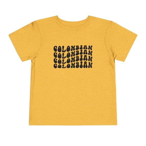 Colombian Colombia Pride Toddler Shirt Gifts Boy Girl Size 2T-5T