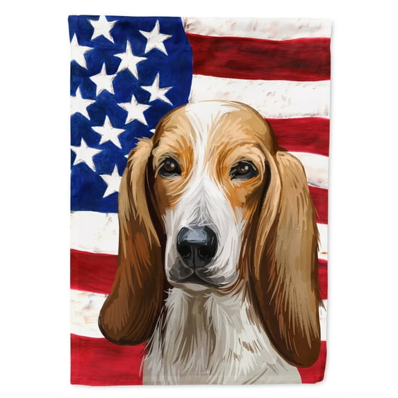 Carolines Treasures CK6684CHF Colombian Fino Hound Dog American Canvas House Size outdoor-flags, Multicolor