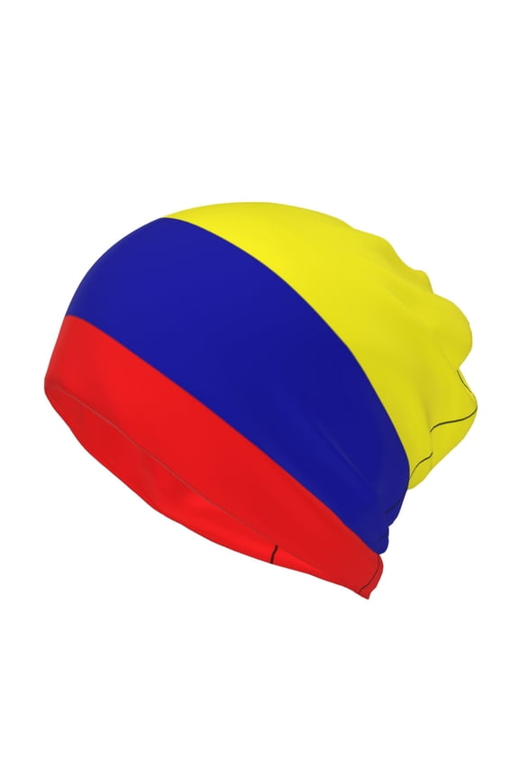 Colombian Flag Beanie Skull Cap Lightweight Hip Hop Dwarf Hat Beanie Hat For Women Men