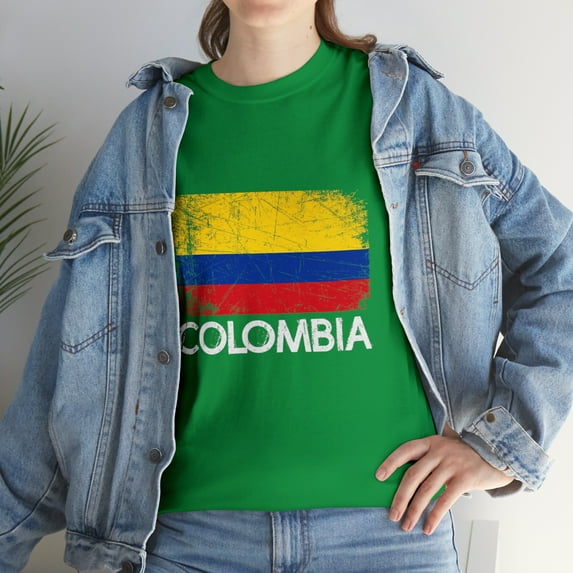 Colombian Flag Vintage Made In Colombia Gift T-Shirt