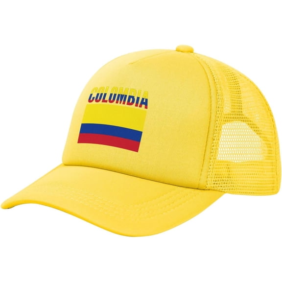 Colombian Gifts Colombia Country Flag Gifts Mesh Dad Hat Unisex Baseball Cap for Men Women Baseball Hats Summer Hats