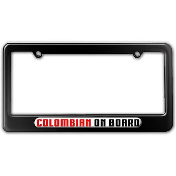Colombian On Board License Plate Frame
