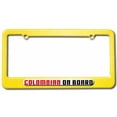 thumbnail image 1 of Colombian On Board License Plate Tag Frame, Multiple Colors, 1 of 1