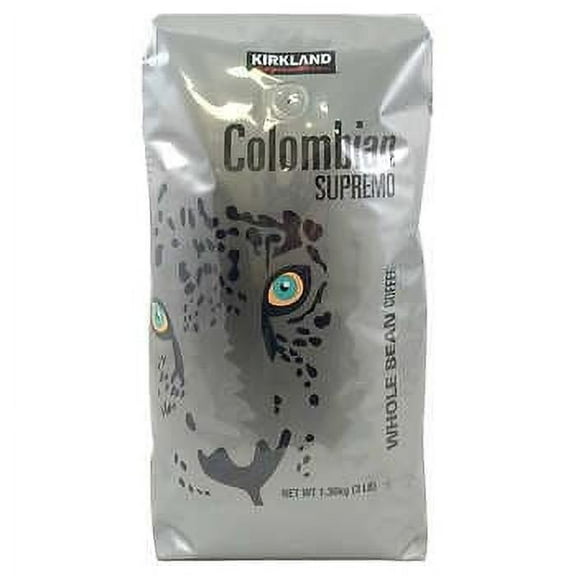 Colombian Supremo Coffee, Whole Bean, 3 lbs