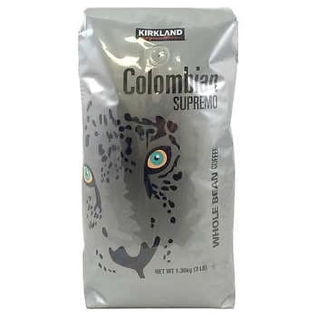 Colombian Supremo Coffee, Whole Bean, 3 lbs