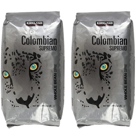 Colombian Supremo Whole Bean Coffee, 3 Pound (2 Pack)