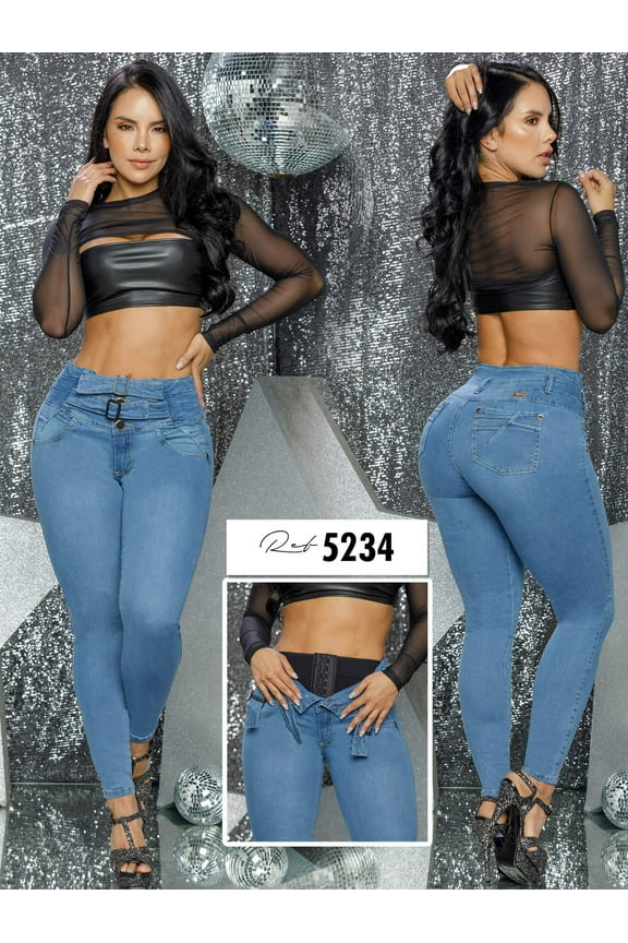 Colombian butt lifting jean with shapewear