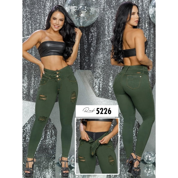 Colombian butt lifting jean with shapewear