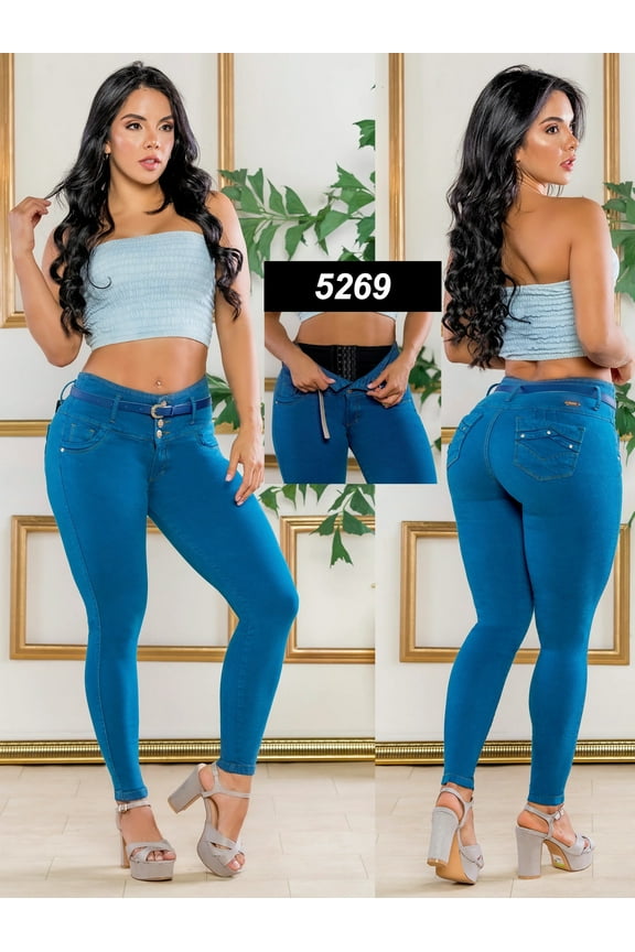Colombian butt lifting jean with shapewear