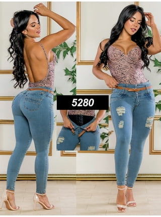 Buy ARANZA Colombian Jeans Pantalones Colombianos Levanta Cola Butt Lifting  Skinny Jean Mid Rise Blue Online at desertcartSeychelles