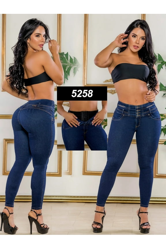 Colombian butt lifting jean with shapewear