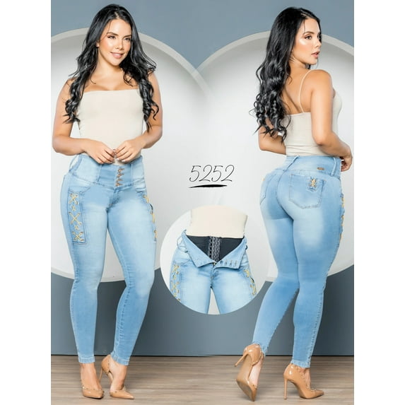 Colombian butt lifting jean with shapewear