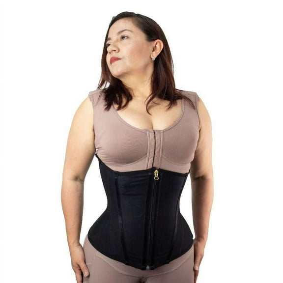Colombian harmony powerflex shapewear high compression zipper closure, 3 rows of snaps, silicone lace, perineal opening 100% Colombian product