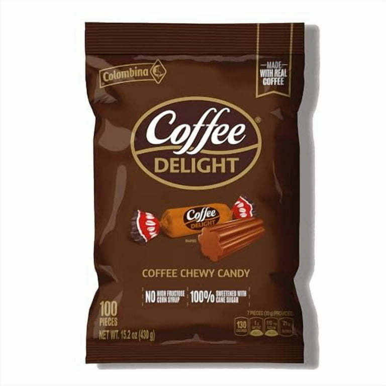 Colombina Coffee Delight 100% Colombian Coffee Soft Candy, 100