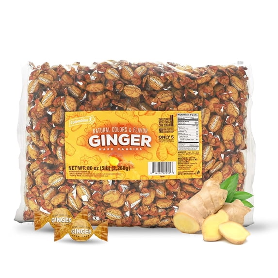 Colombina Ginger Chews for Nausea Relief - Bulk Pack of Gluten-Free ...