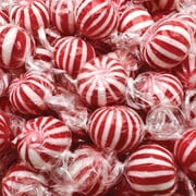 Colombina Jumbo Peppermint Balls - Red & White Hard Candy Delights, Individually Wrapped Mints, Bulk Bag of 200 Pieces, 4 Lbs. (Single Pack)