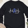 thumbnail image 1 of Colon Cancer Awareness Blue Ribbon Survivor Sweatshirt All Size S-5Xl, 1 of 5