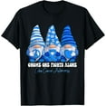 thumbnail image 1 of Colon Cancer Awareness Month Blue Ribbon Gnomies Support T-Shirt, 1 of 3