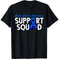 thumbnail image 1 of Colon Cancer Awareness Support Squad Blue Ribbon Colorectal T-Shirt, 1 of 4