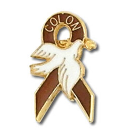 Colon Cancer Dove Lapel Pin