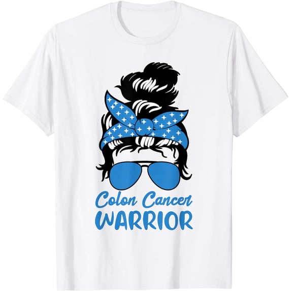 Colon Cancer Warrior Tshirt Awareness Survivors Fighters T-Shirt