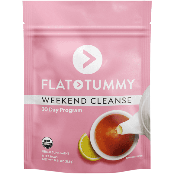 FLAT TUMMY Weekend Cleanse Tea - Colon Cleanse & Bloating Relief with Senna, Dandelion Root
