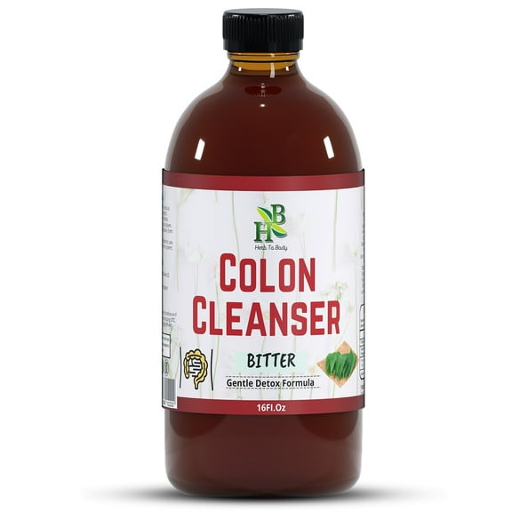 Colon Cleanser Bitter 16oz Gentle Colon Cleansing Formula All Natural & Herbal - Vegan - It Works (16oz)