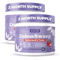 thumbnail image 1 of ColonSweep - Strawberry Flavored Probiotic Psyllium Husk Powder Colon Cleanser,7.8 oz. Fiber Supplement Support for Gut Health - Cleanse for Bloating Relief & Detox- 30 Servings (Pack of 2), 1 of 8